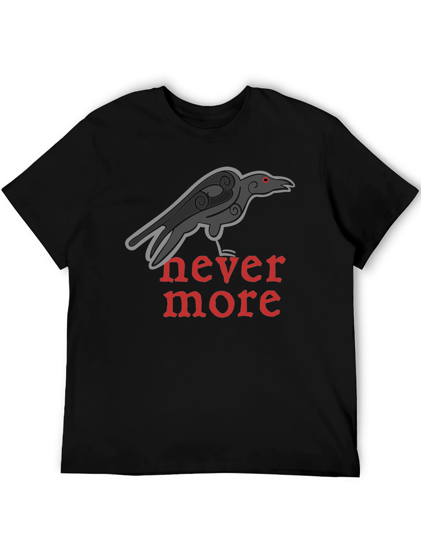 Raven Nevermore T-Shirt - Classic Gothic Design