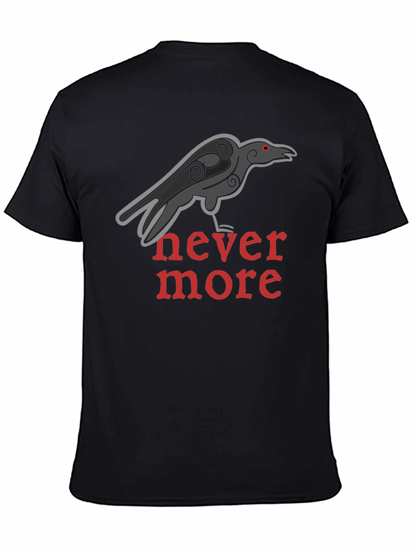Raven Nevermore T-Shirt - Classic Gothic Design