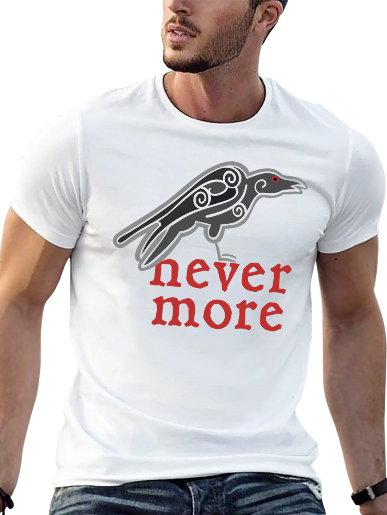 Raven Nevermore T-Shirt - Classic Gothic Design