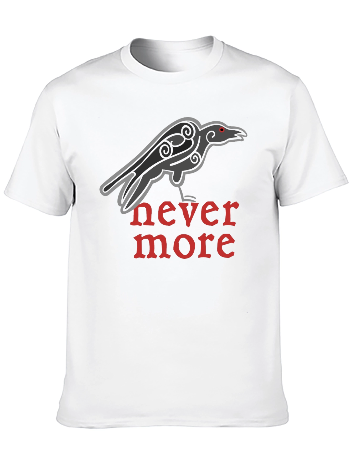 Raven Nevermore T-Shirt - Classic Gothic Design