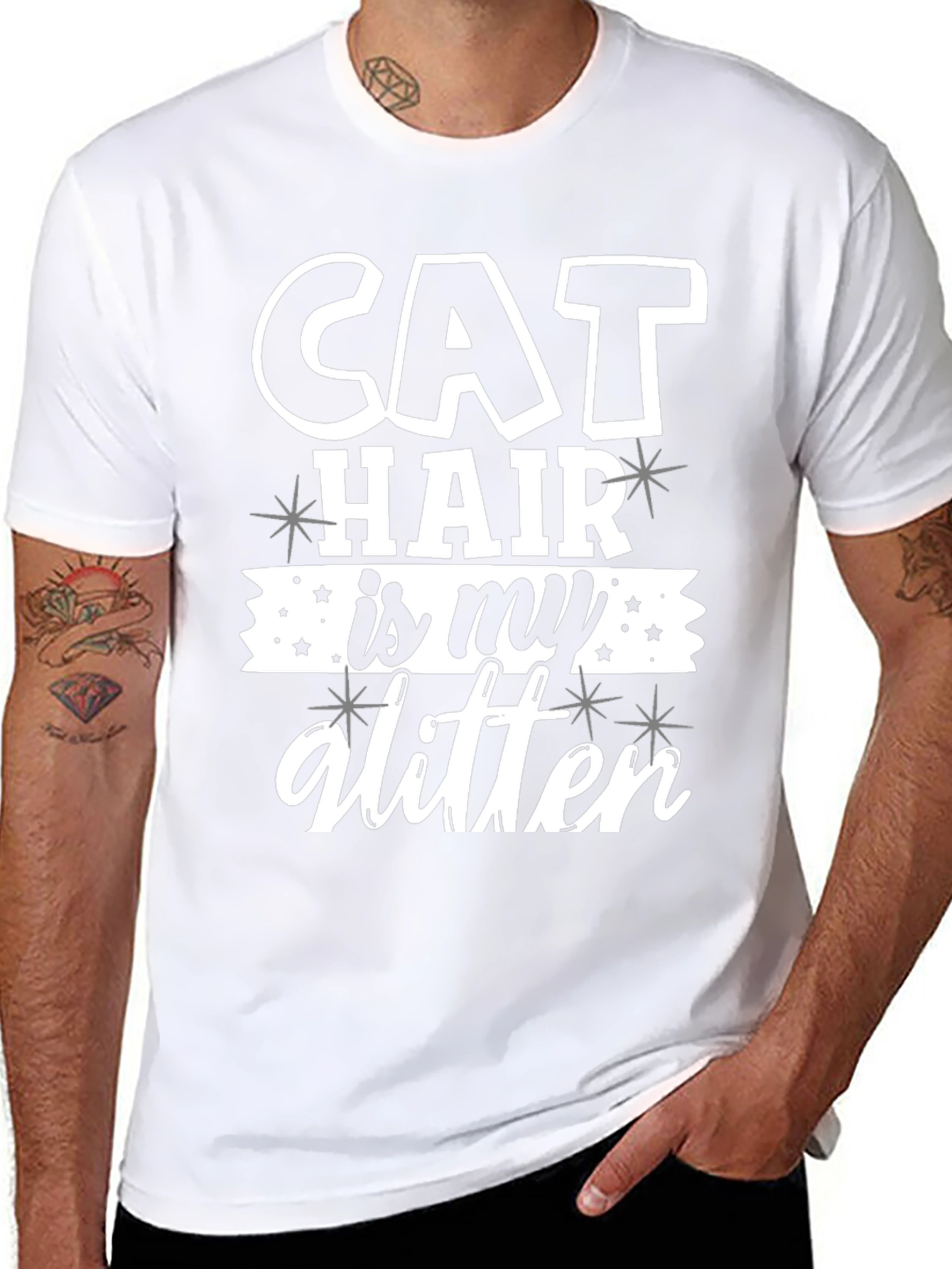 Cat Hair is My Glitter Tee