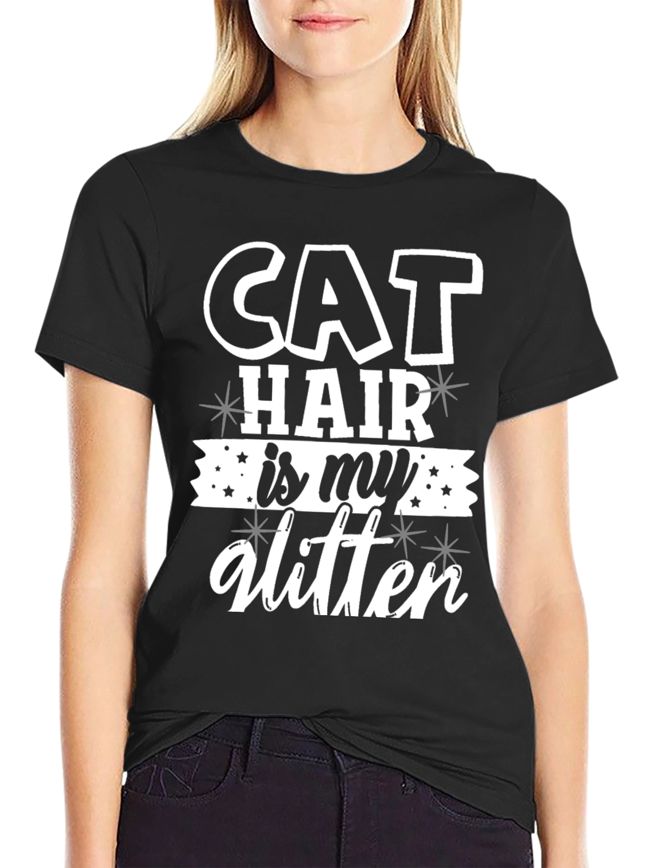 Cat Hair is My Glitter Tee