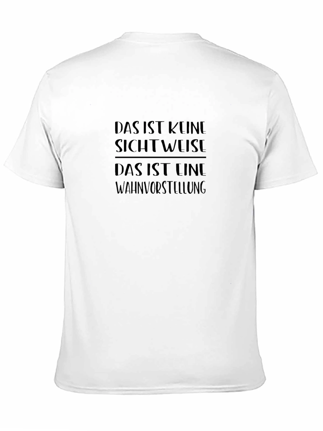 Mens Das Ist Keine Graphic Print Black T-Shirt