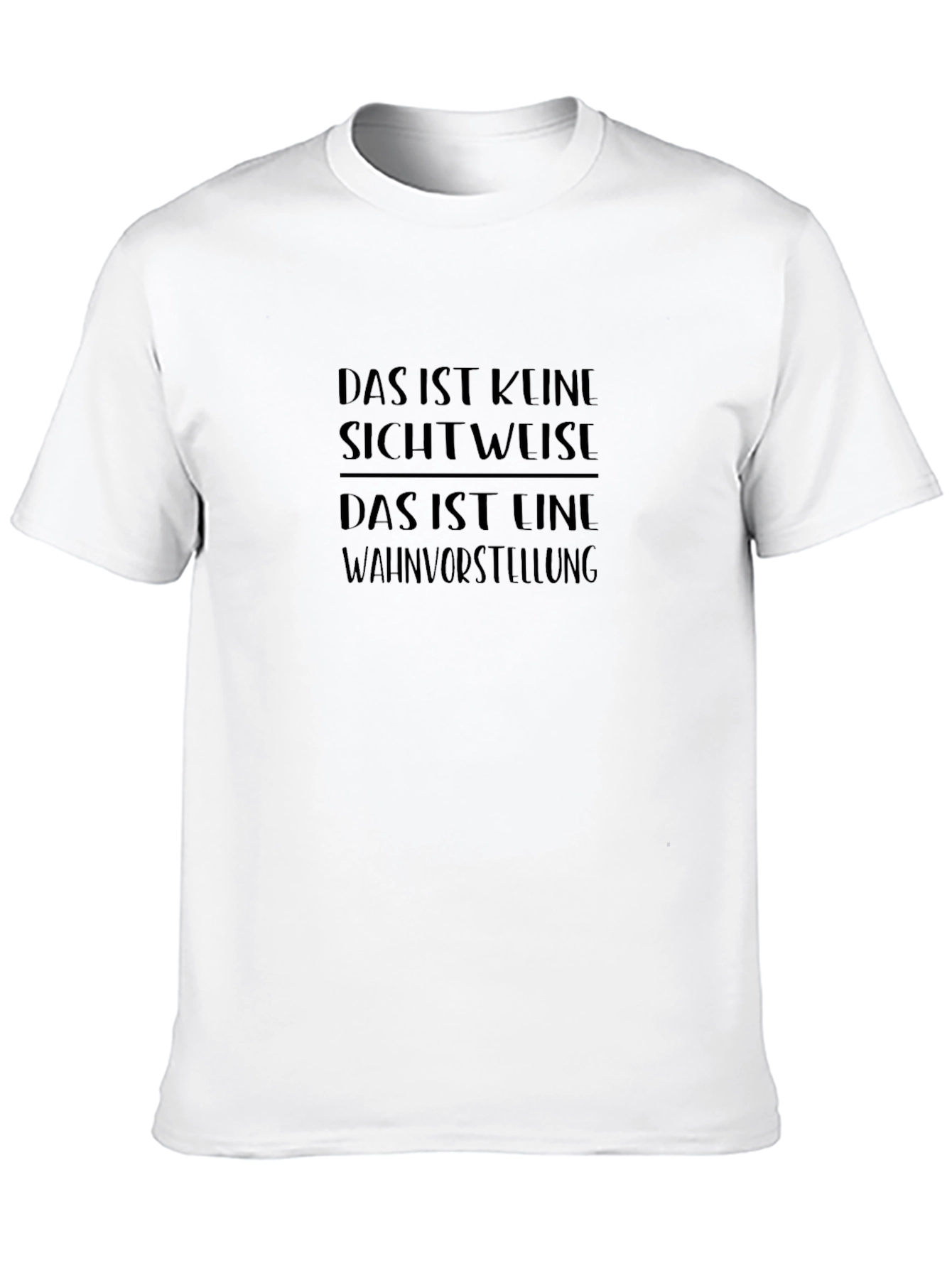 Mens Das Ist Keine Graphic Print Black T-Shirt