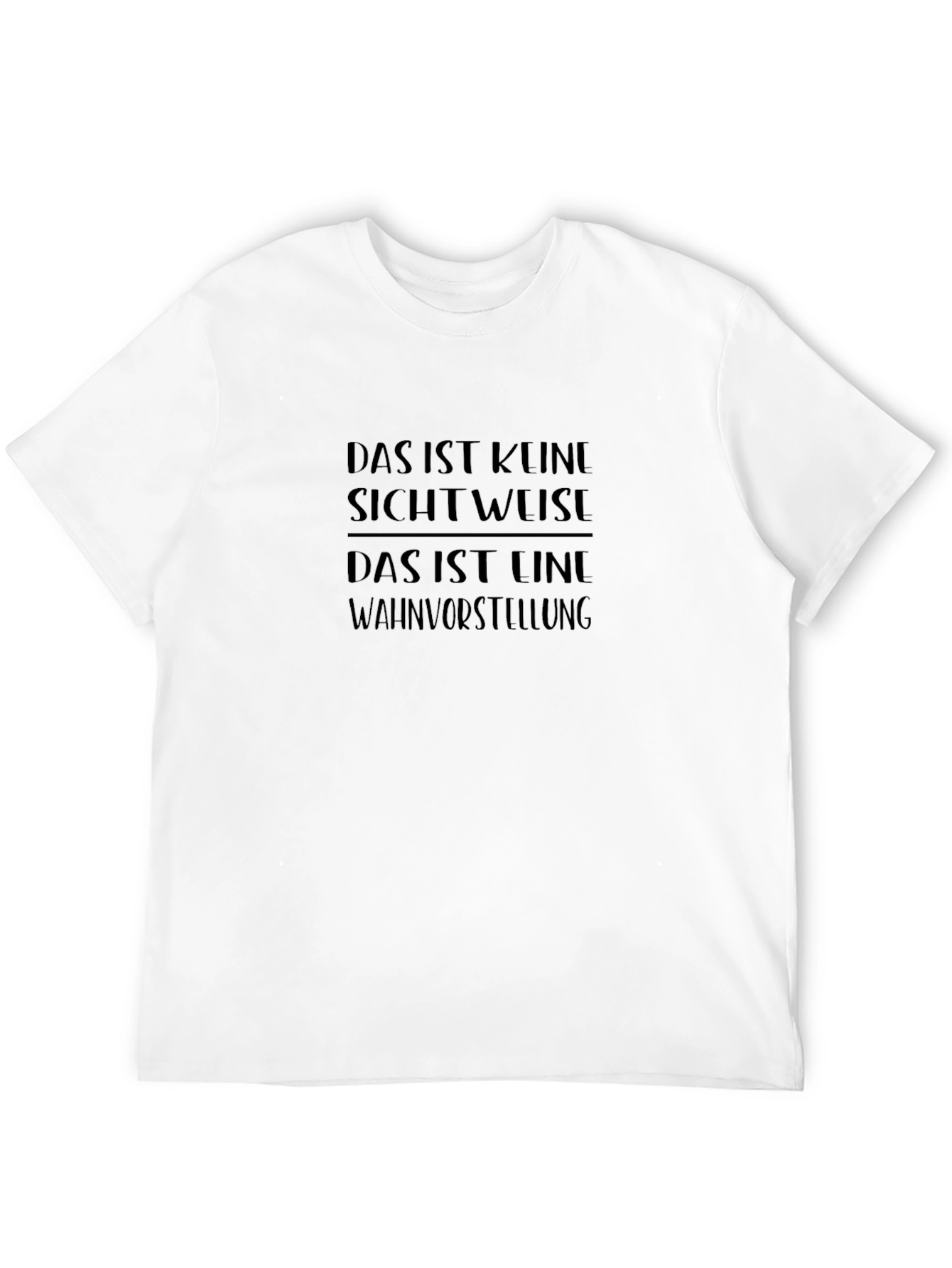 Mens Das Ist Keine Graphic Print Black T-Shirt