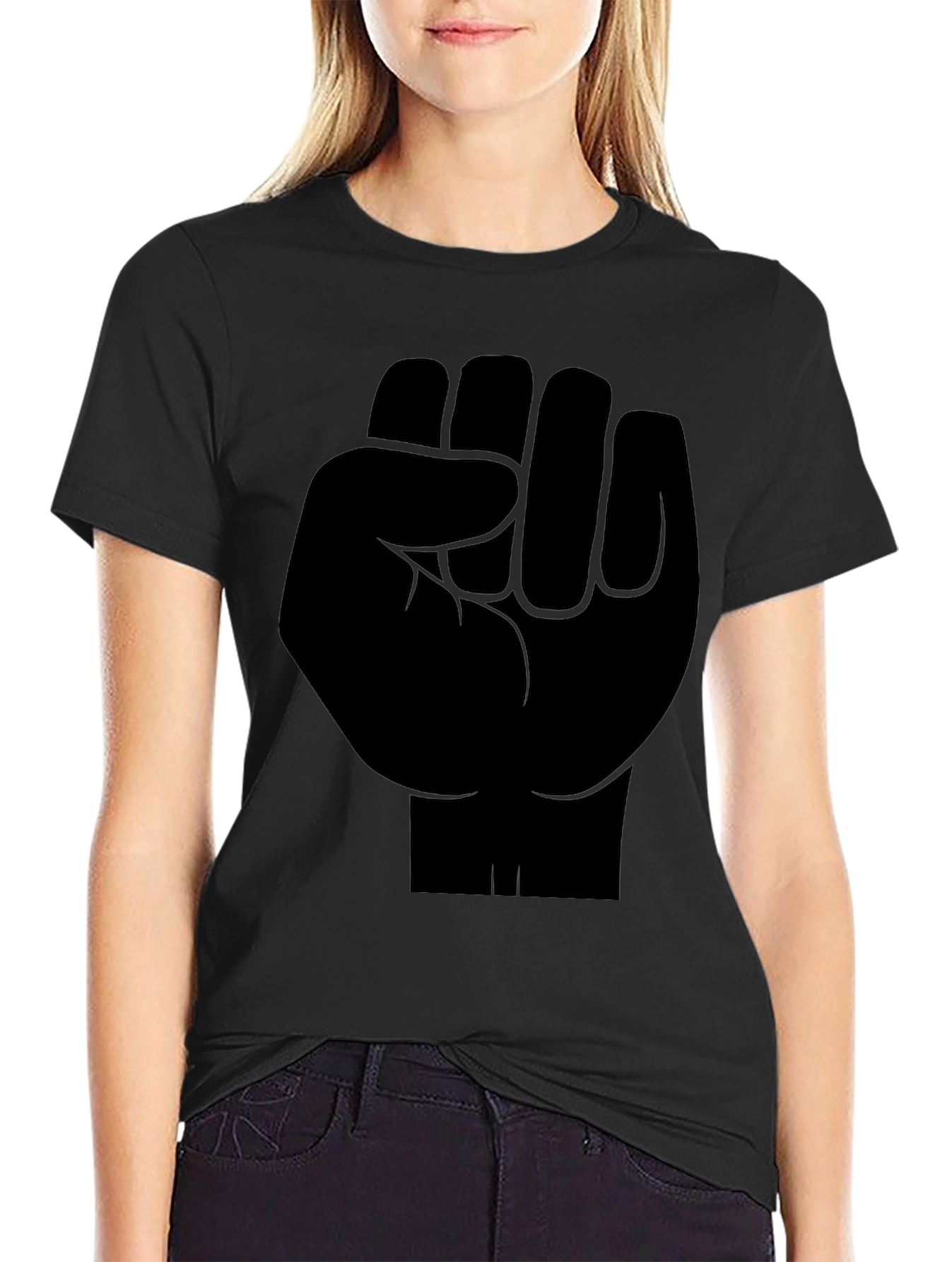 Black Power Fist Graphic Tee - Mens Activism T-Shirt