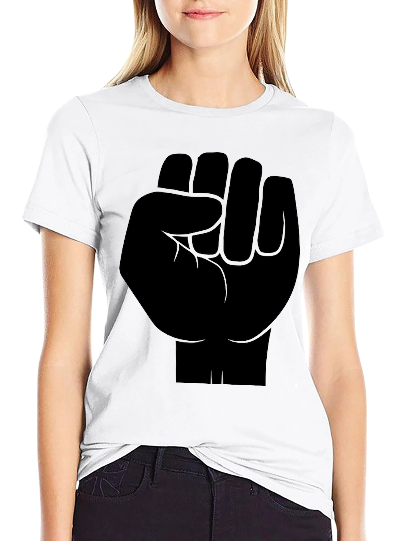 Black Power Fist Graphic Tee - Mens Activism T-Shirt