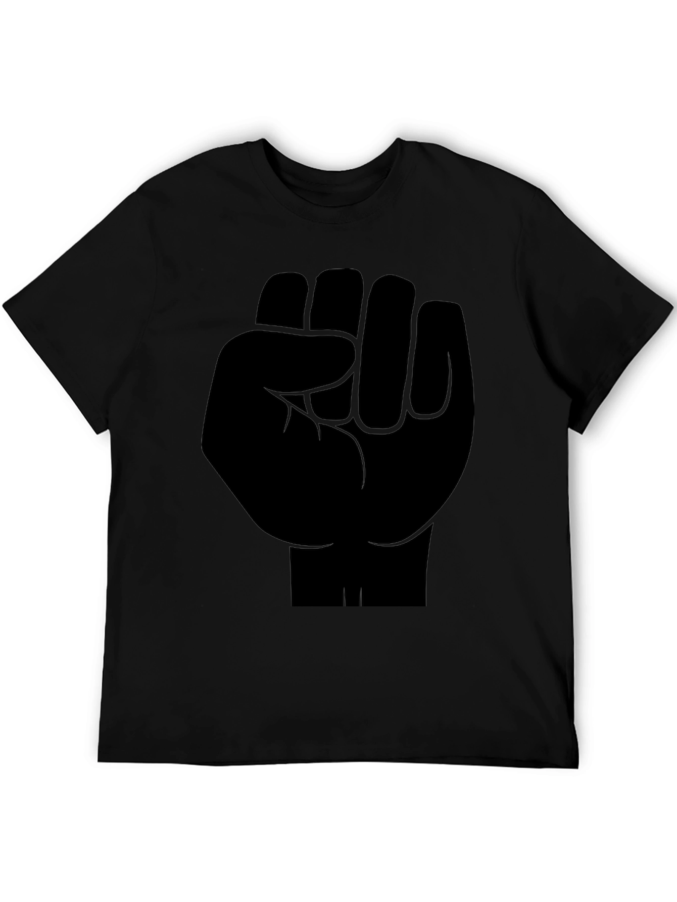Black Power Fist Graphic Tee - Mens Activism T-Shirt