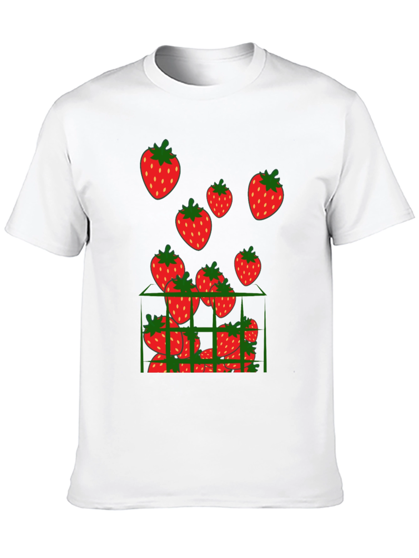 Strawberry Cage Black T-Shirt
