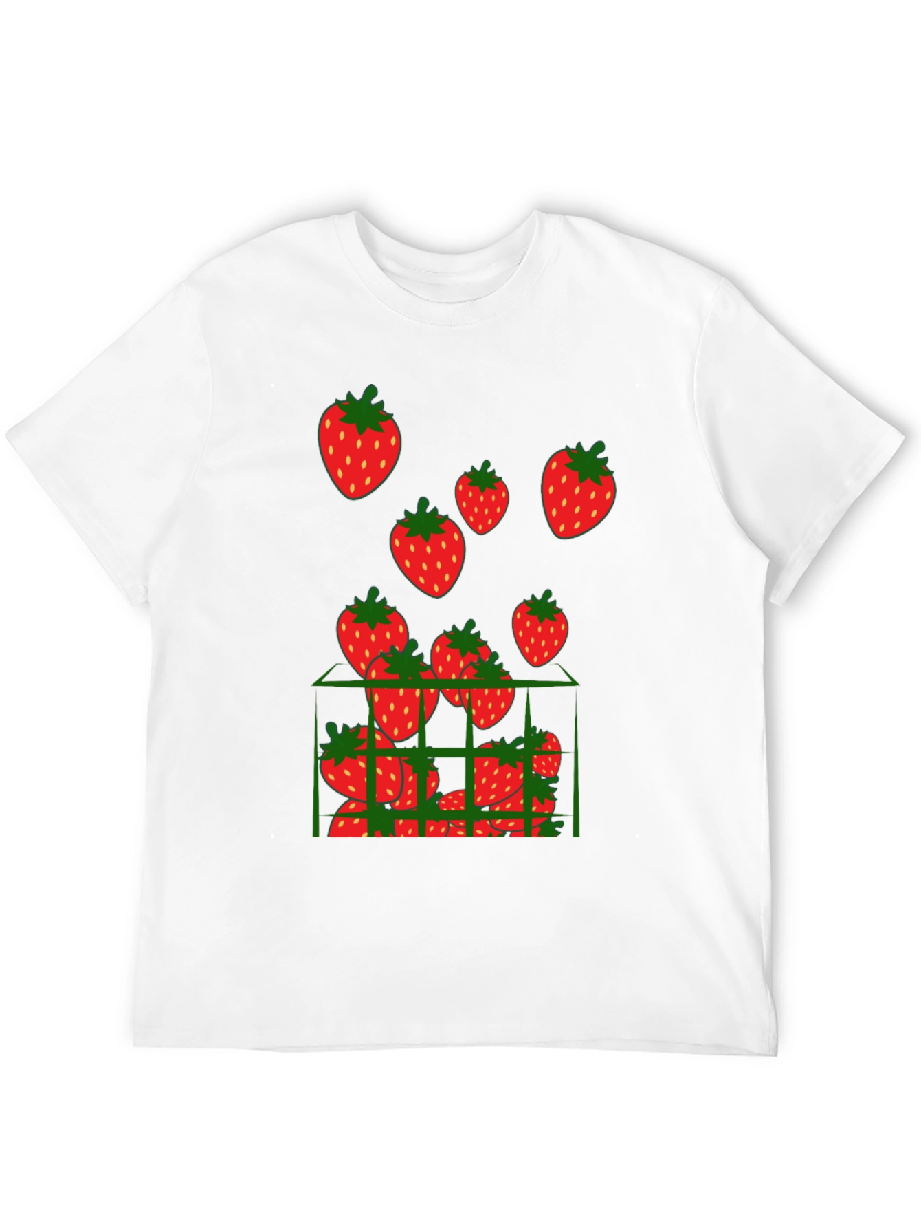 Strawberry Cage Black T-Shirt