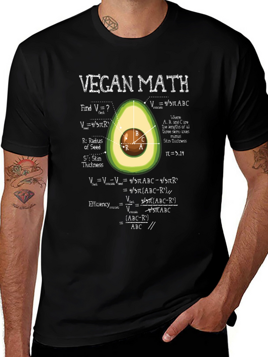 Vegan Math T-Shirt - Funny Vegetarian Formula Tee