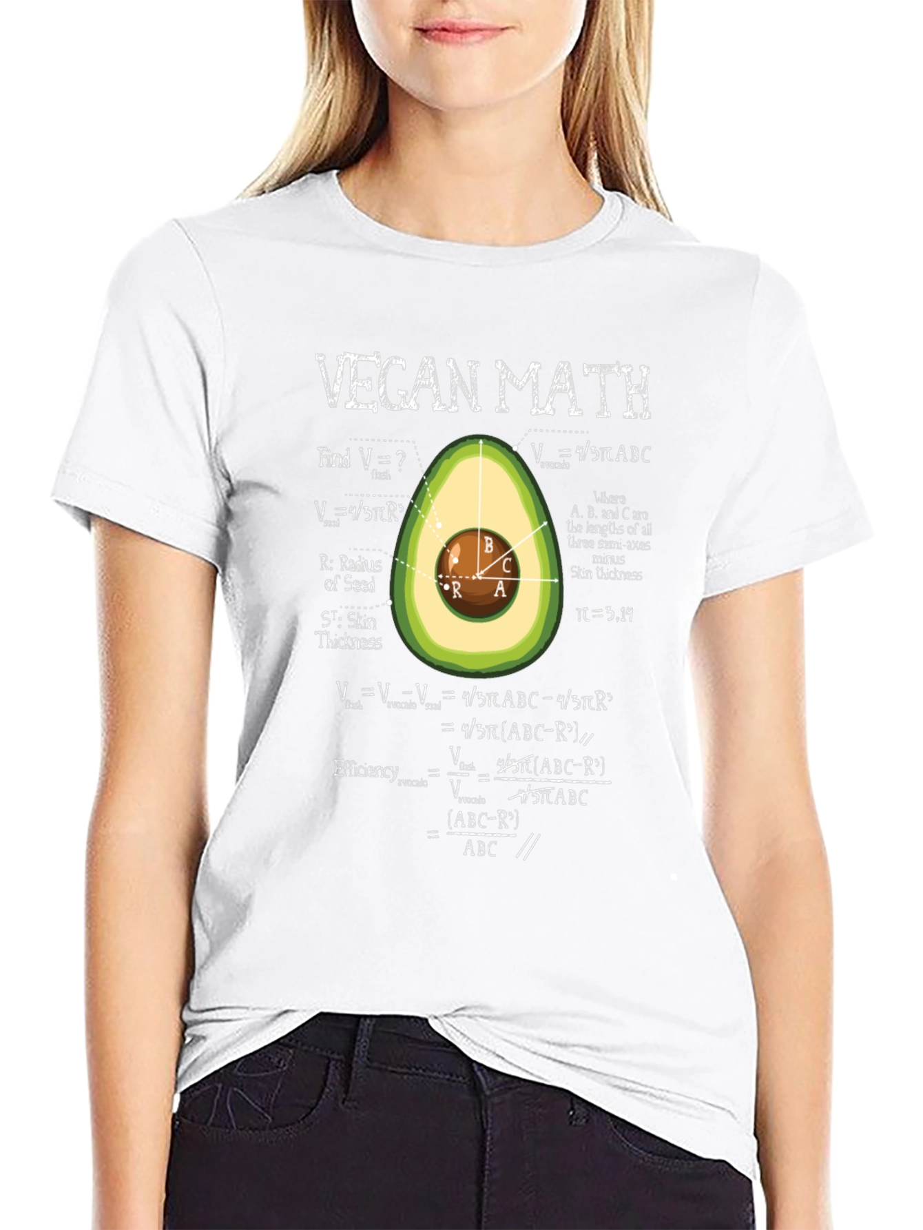 Vegan Math T-Shirt - Funny Vegetarian Formula Tee
