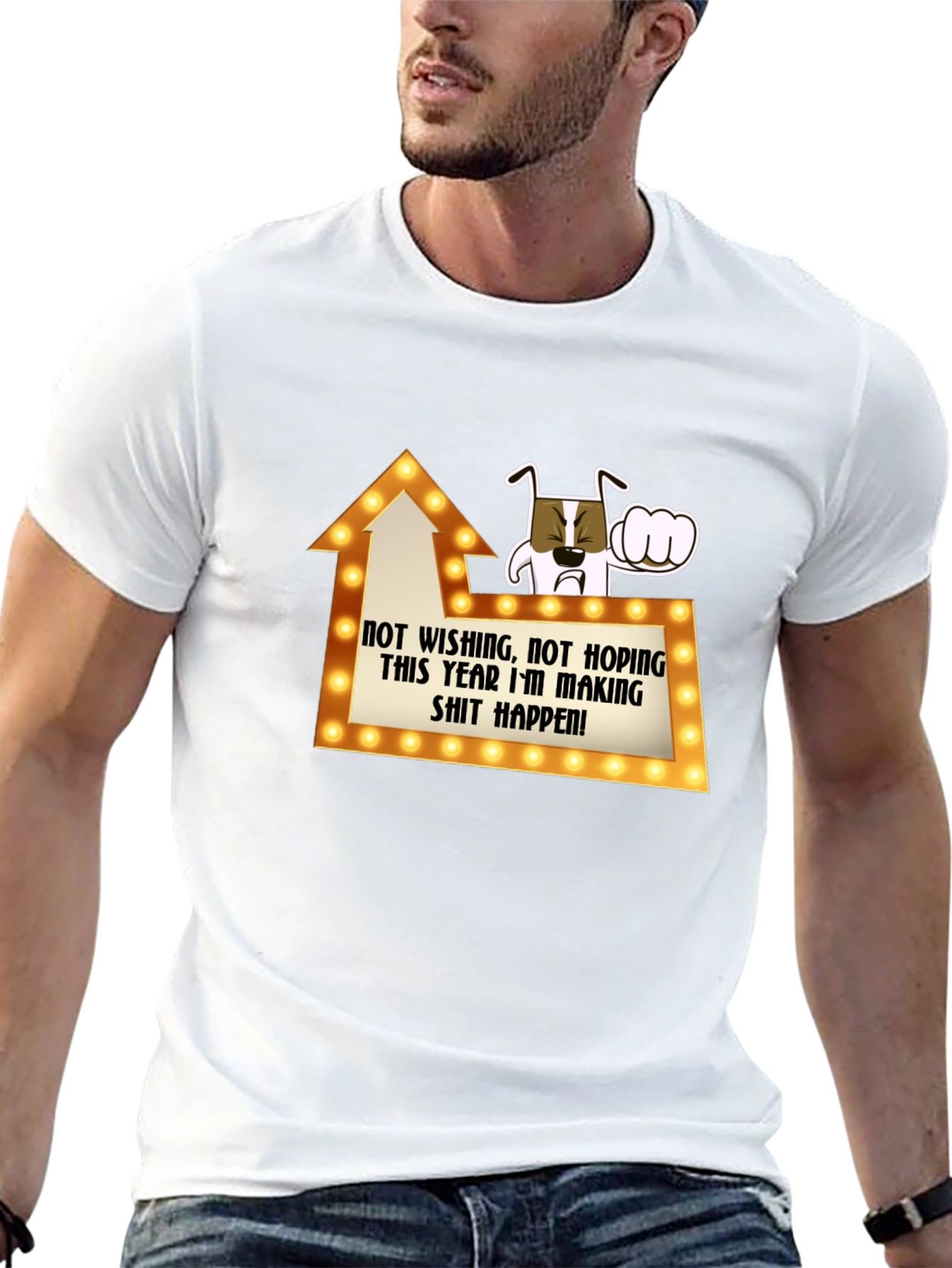 Motivational Graphic T-Shirt - Make It Happen