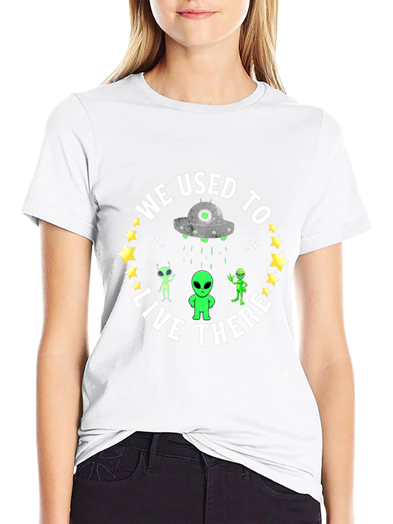 We Used To Live There Alien Graphic Tee