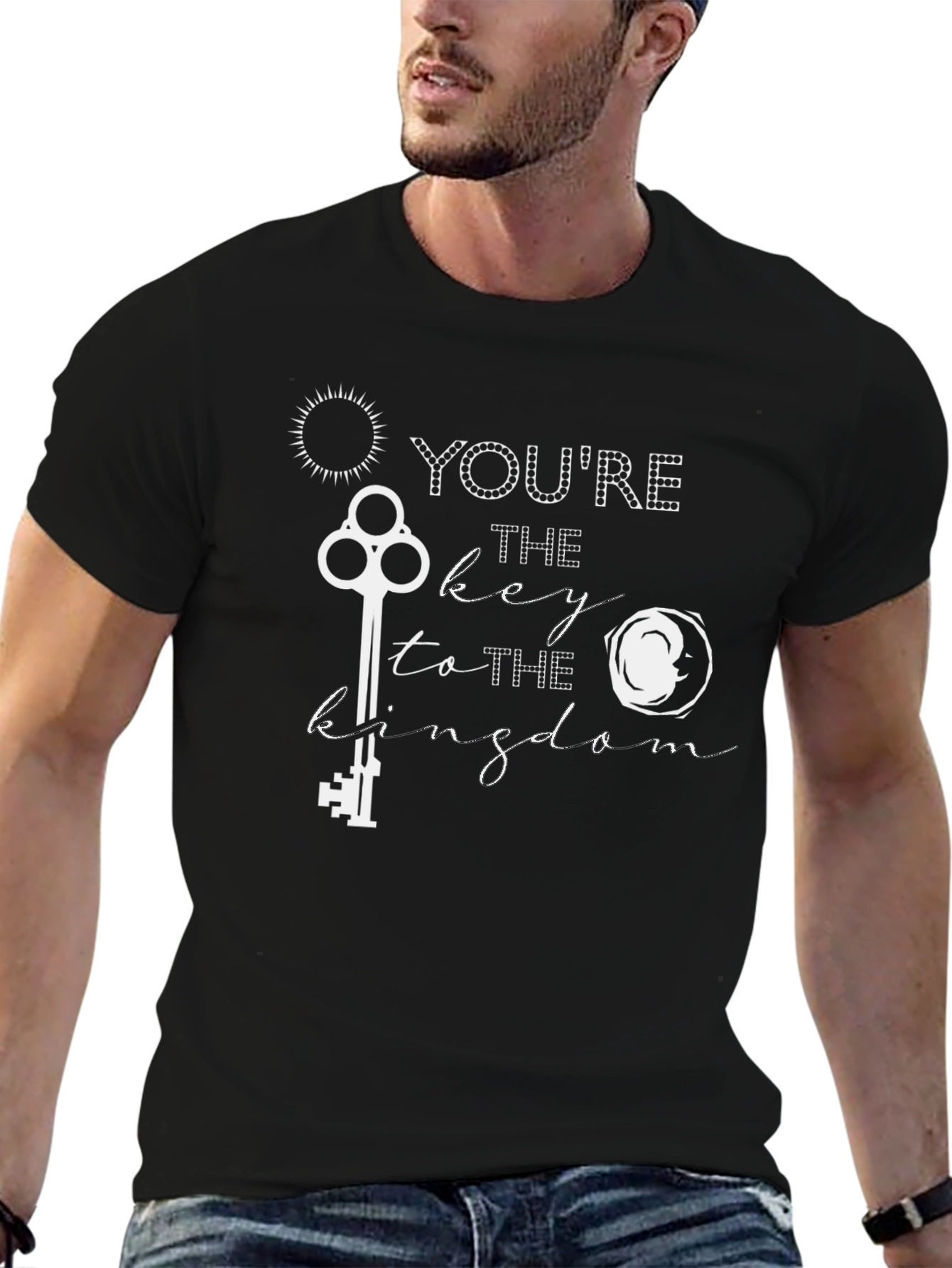 Youre The Key To The Kingdom Black Graphic Tee