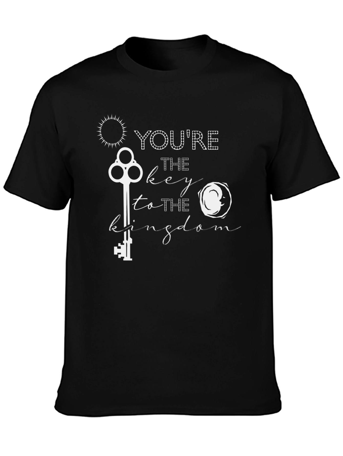 Youre The Key To The Kingdom Black Graphic Tee