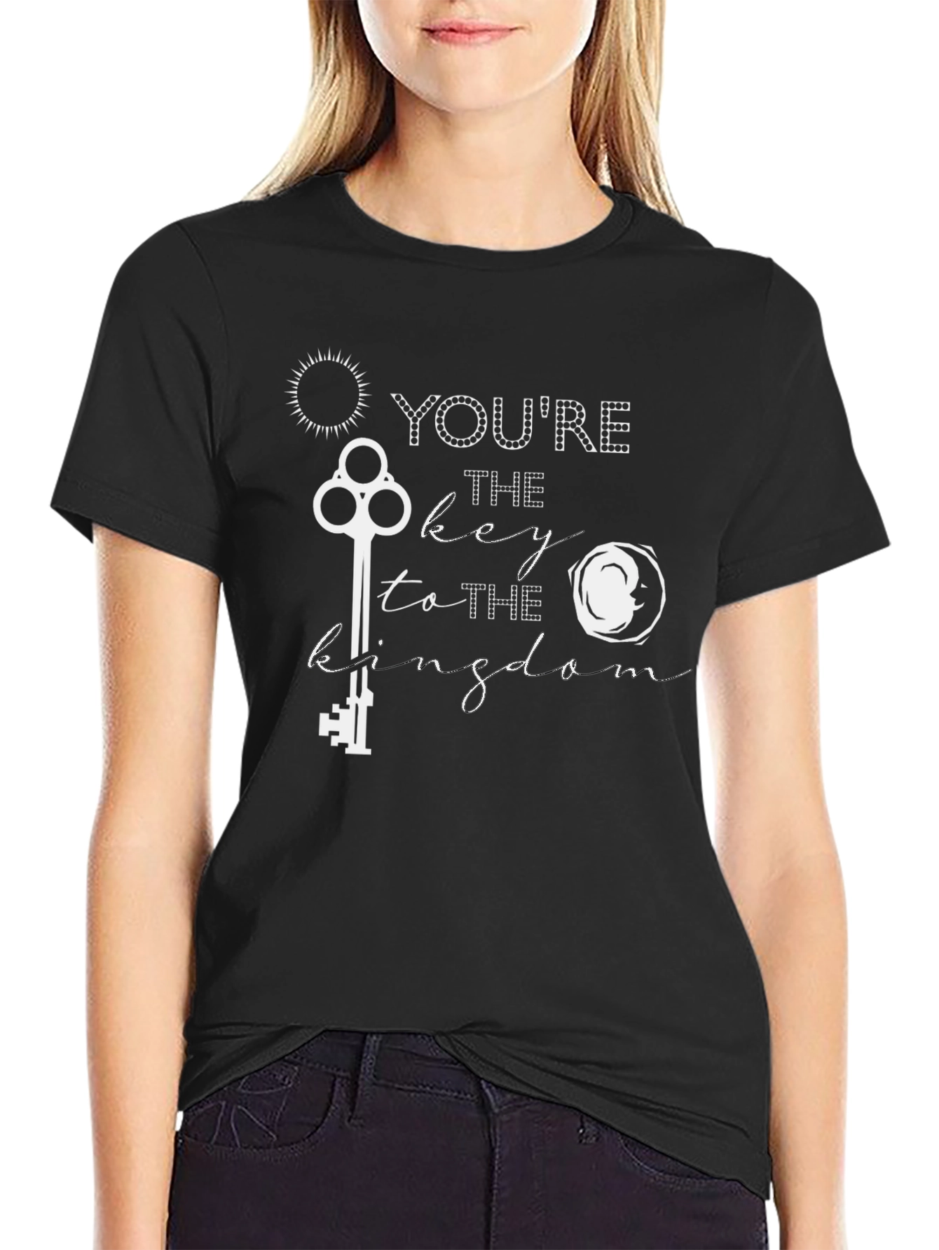 Youre The Key To The Kingdom Black Graphic Tee