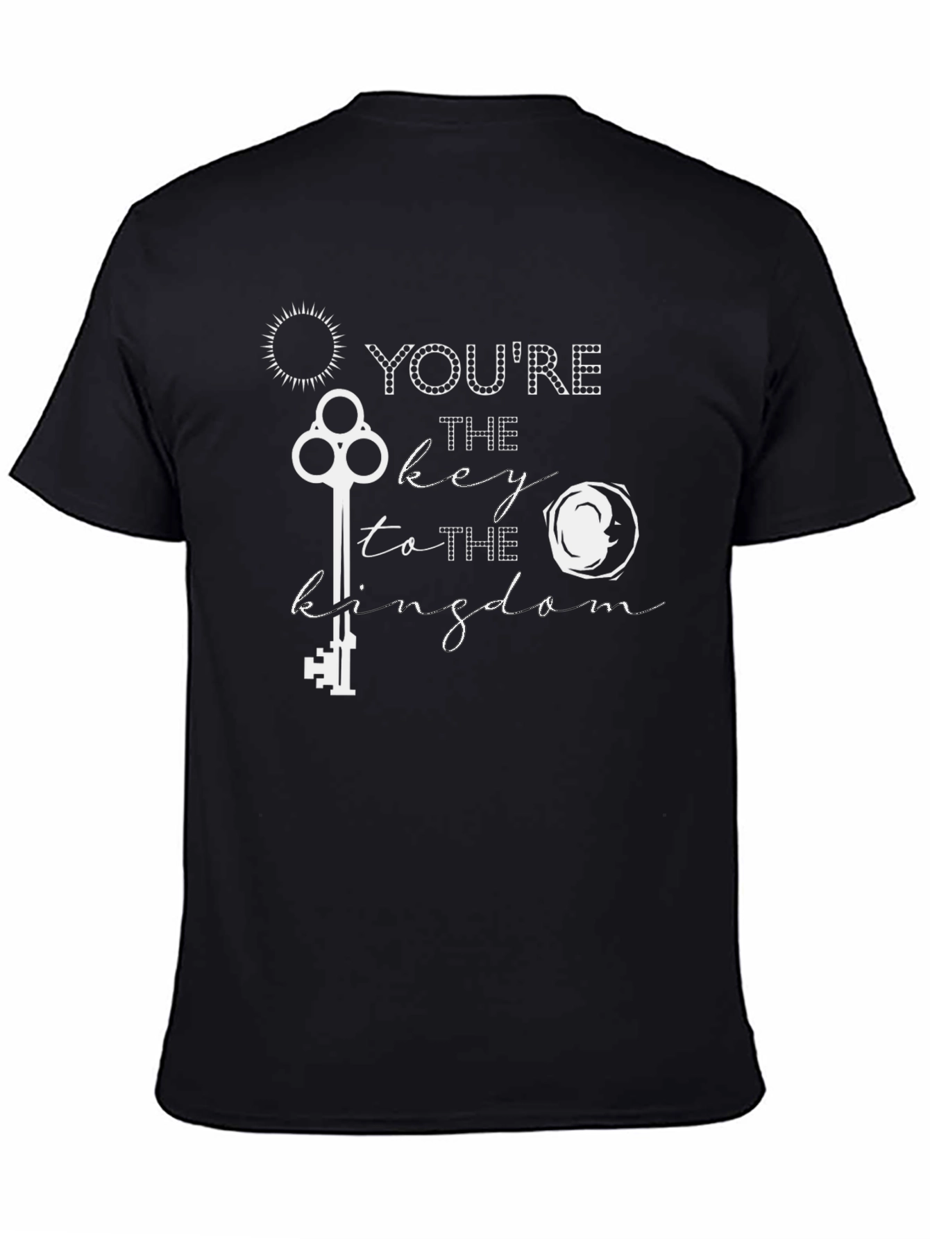 Youre The Key To The Kingdom Black Graphic Tee