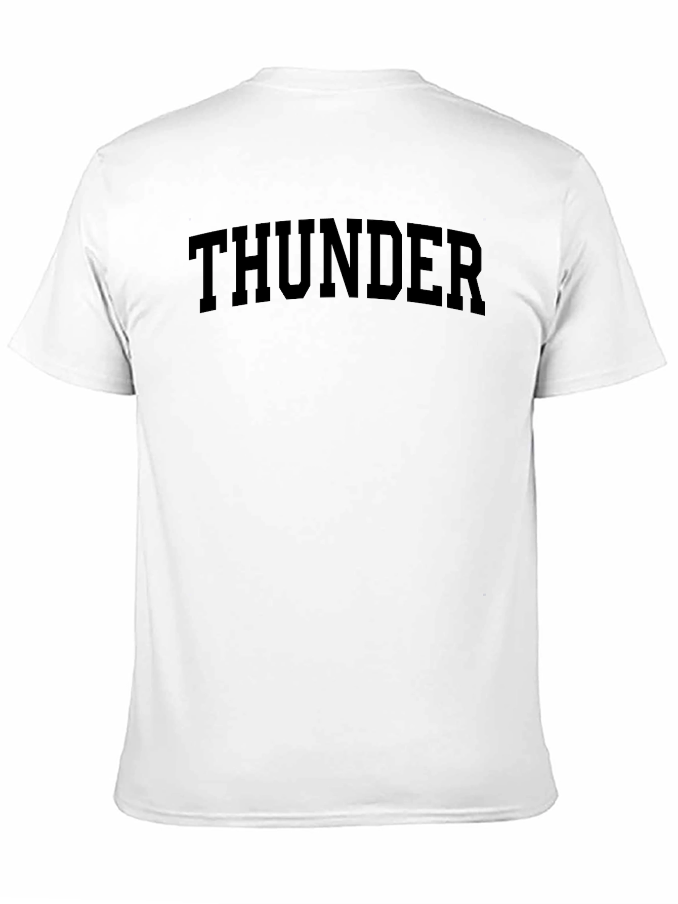 Mens Black THUNDER Graphic Print T-Shirt
