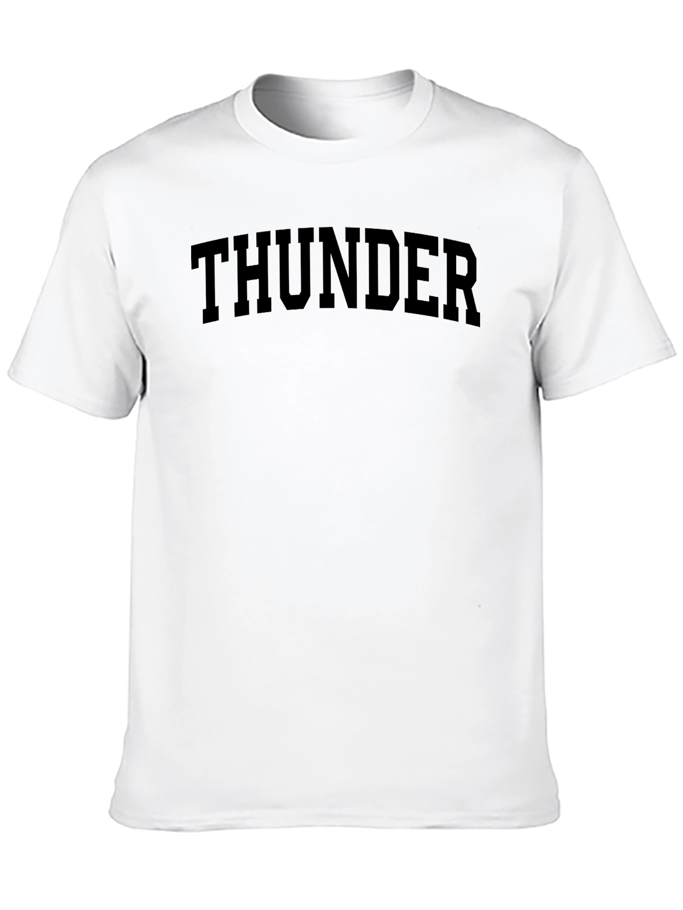 Mens Black THUNDER Graphic Print T-Shirt