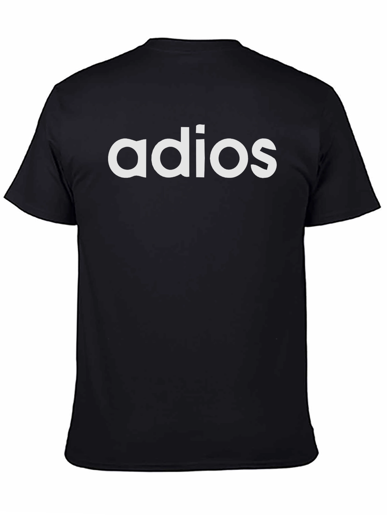 Adios Graphic Tee - Black Casual T-Shirt
