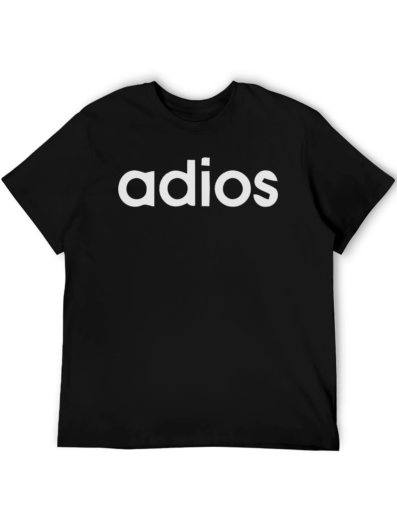 Adios Graphic Tee - Black Casual T-Shirt