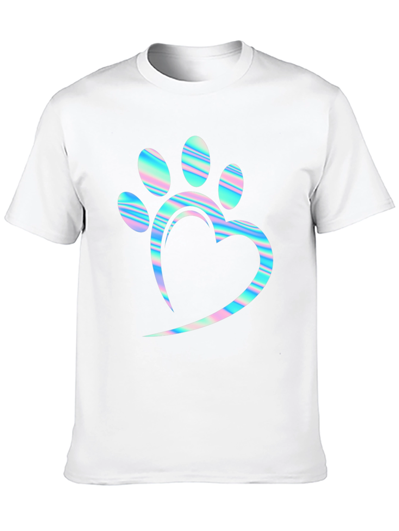 Paw Heart Holographic T-Shirt