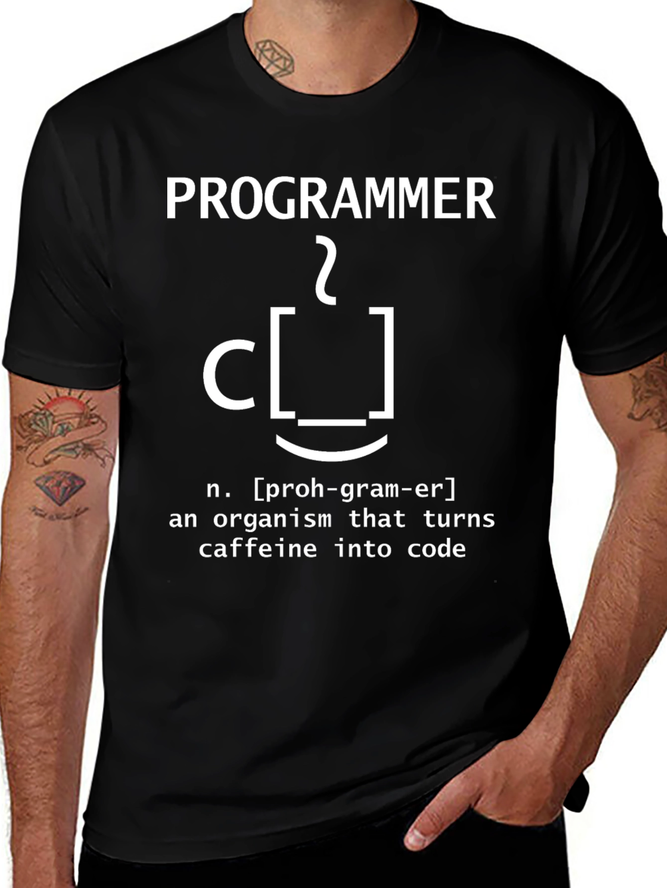 Programmer Definition T-Shirt - Caffeine Coder Tee