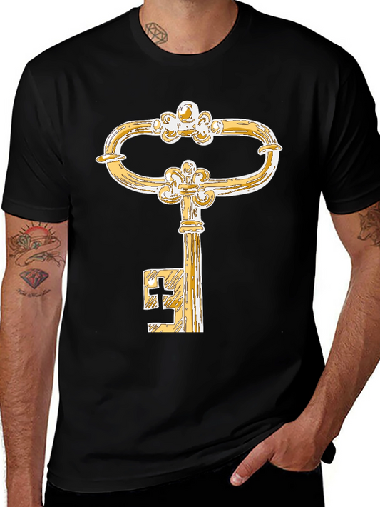Vintage Key Graphic T-Shirt