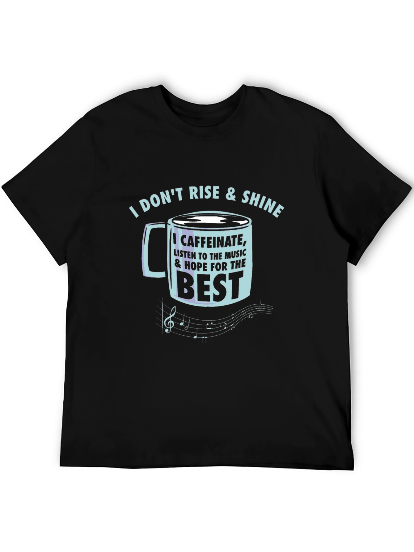 Caffeinate & Hope T-Shirt - Music Lover Tee