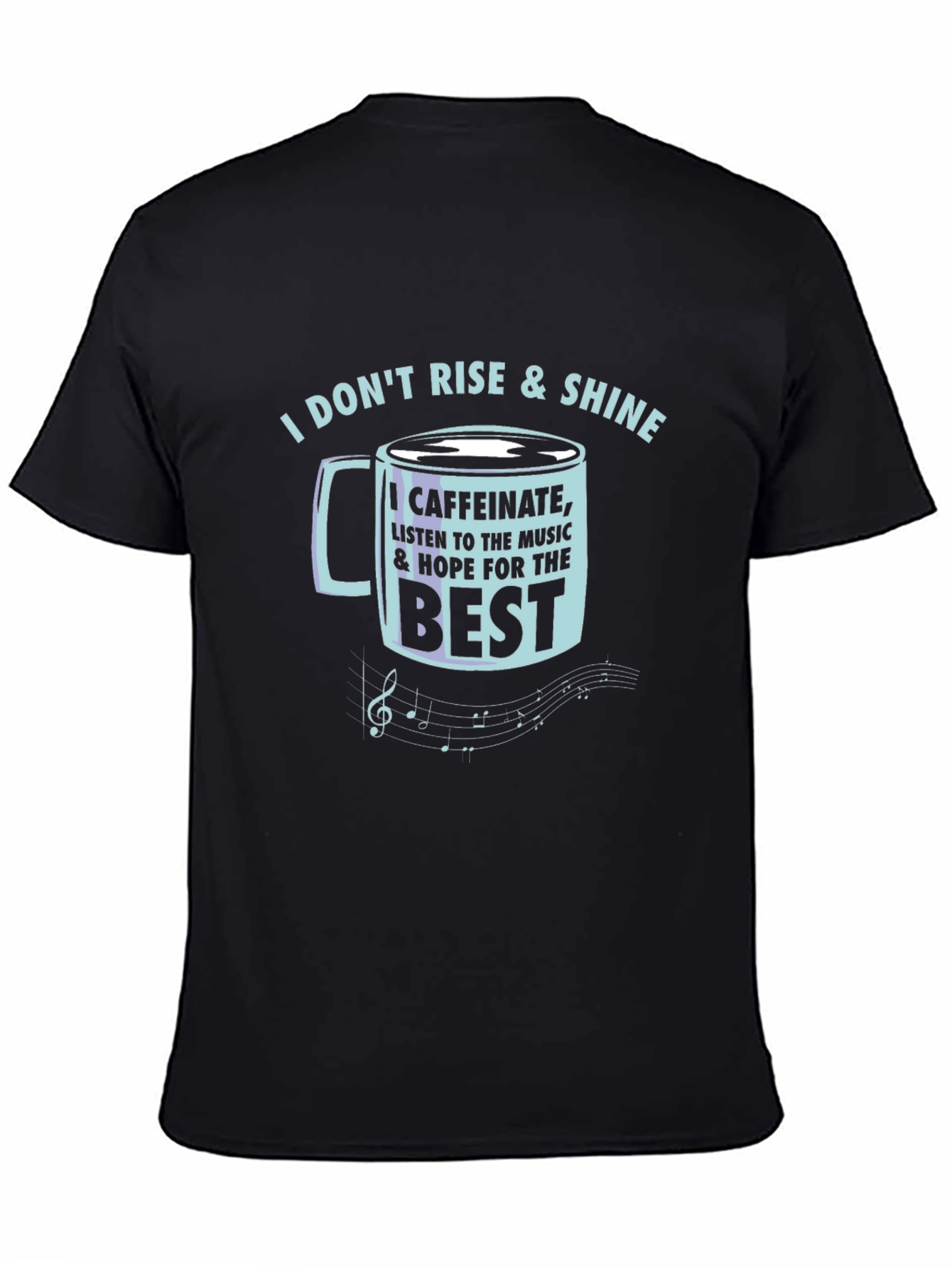 Caffeinate & Hope T-Shirt - Music Lover Tee