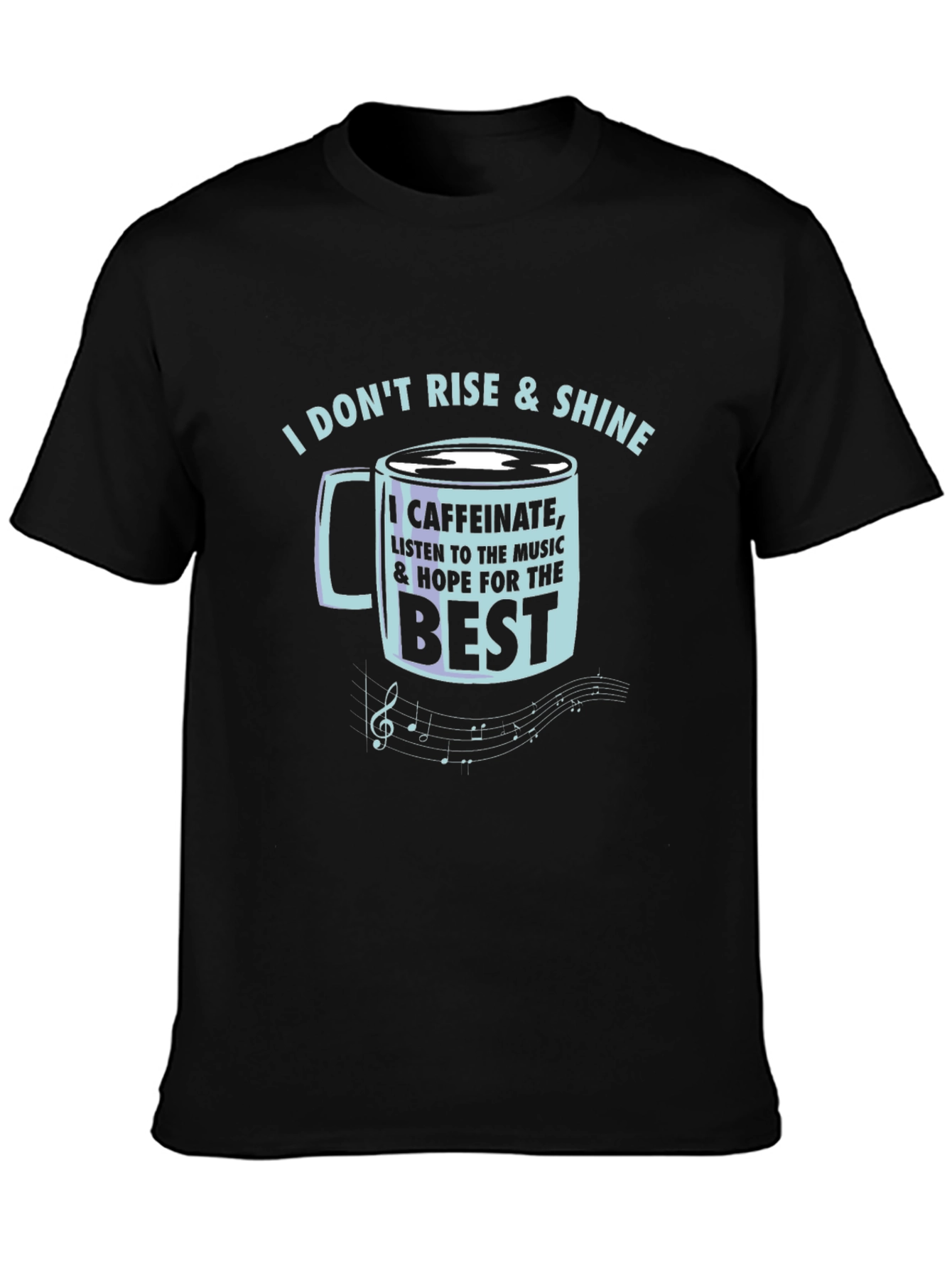 Caffeinate & Hope T-Shirt - Music Lover Tee