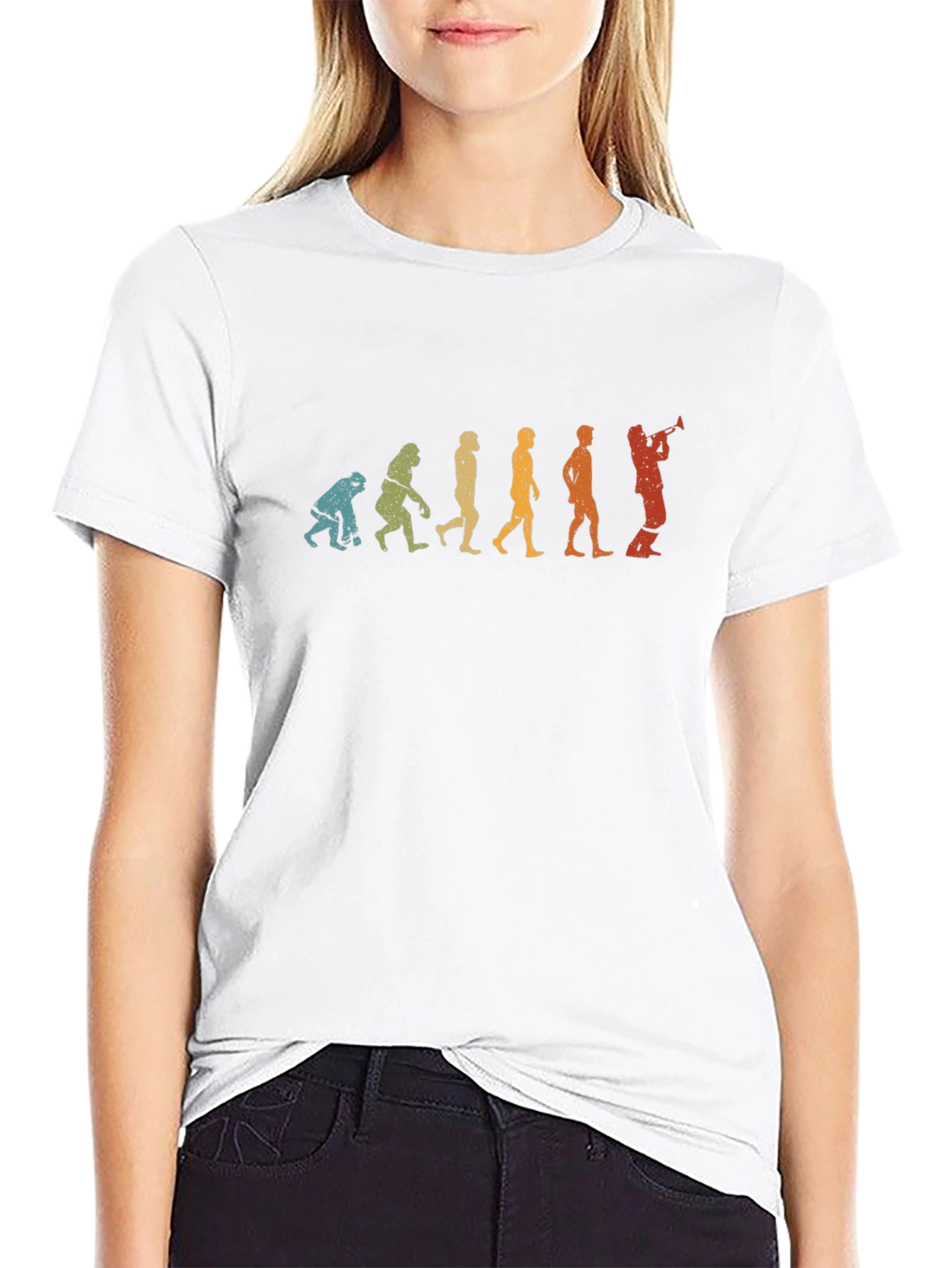 Evolution of Trumpet Player T-Shirt
