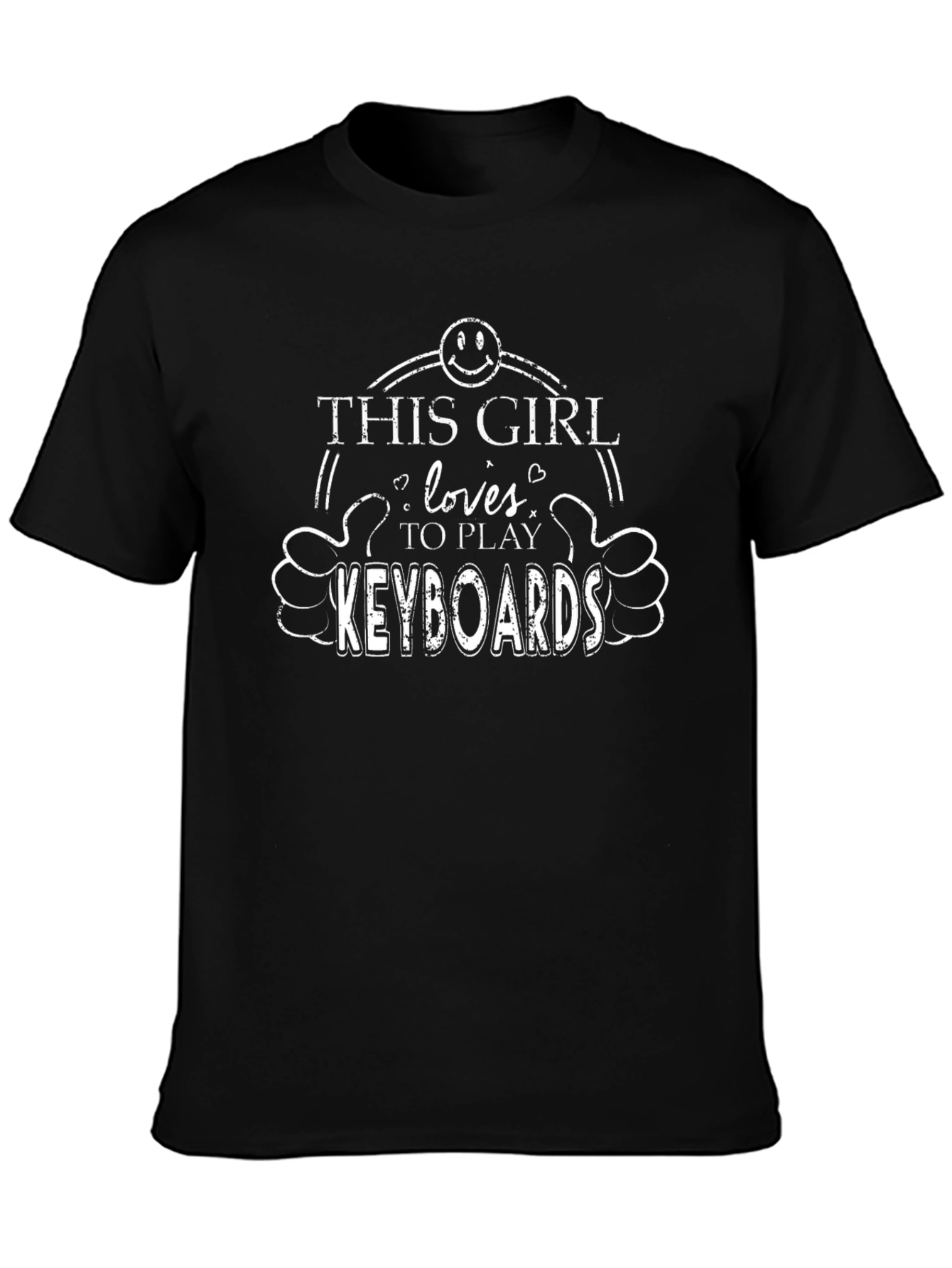 This Girl Loves Keyboards T-Shirt - Musician Gift