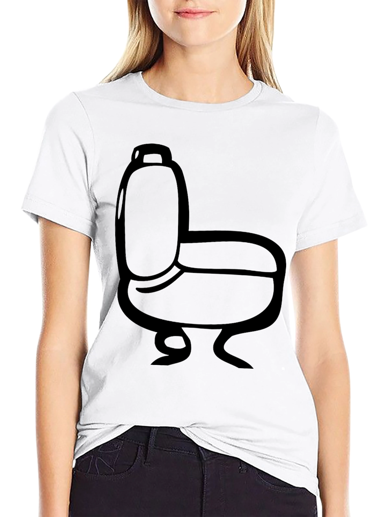 Cartoon Toilet Graphic Tee
