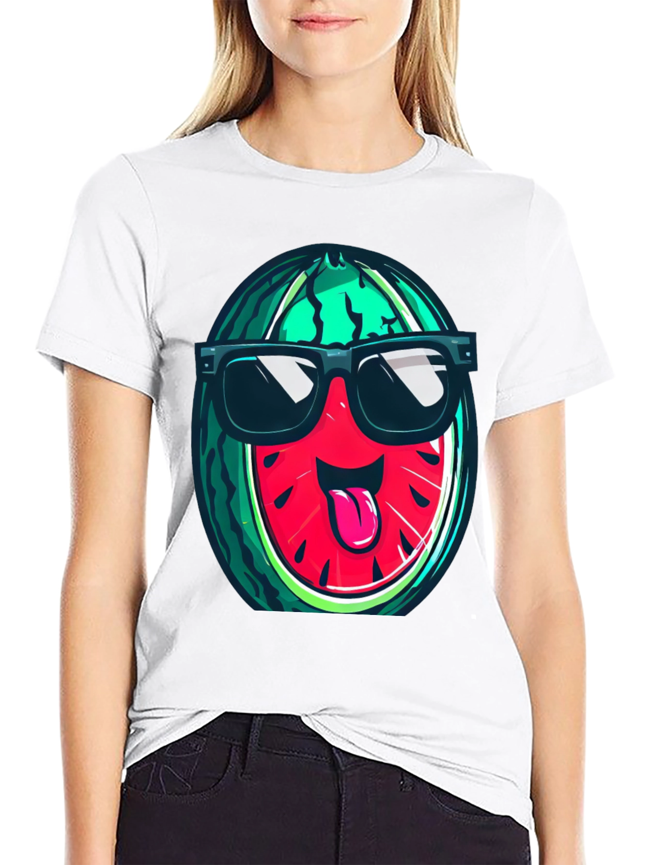 Cool Watermelon Graphic T-Shirt