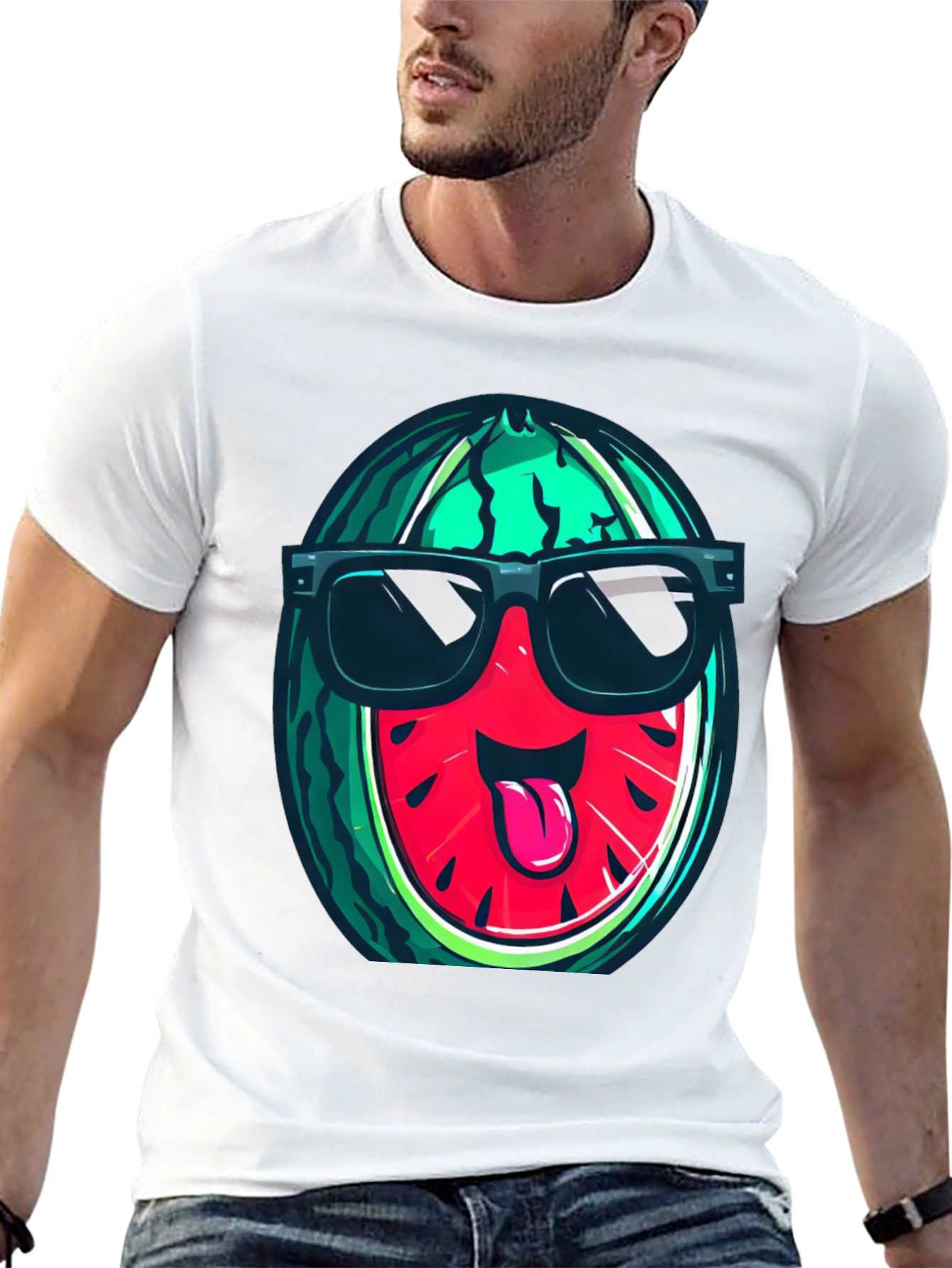 Cool Watermelon Graphic T-Shirt