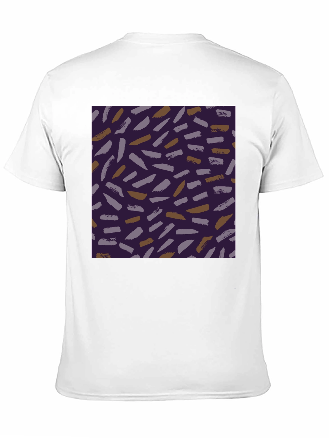 Brushstroke Pattern Black Tee