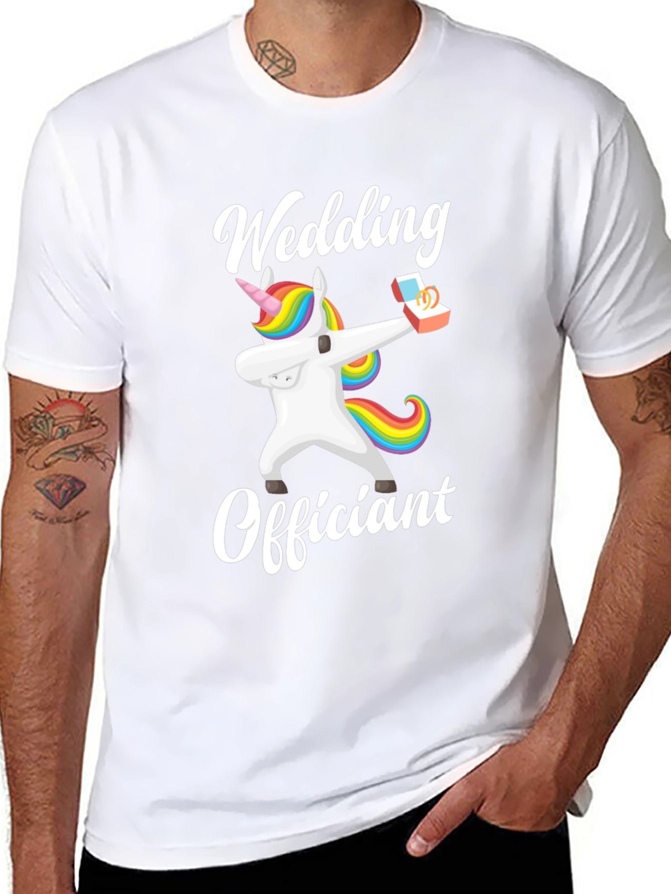 Wedding Officiant Unicorn T-Shirt