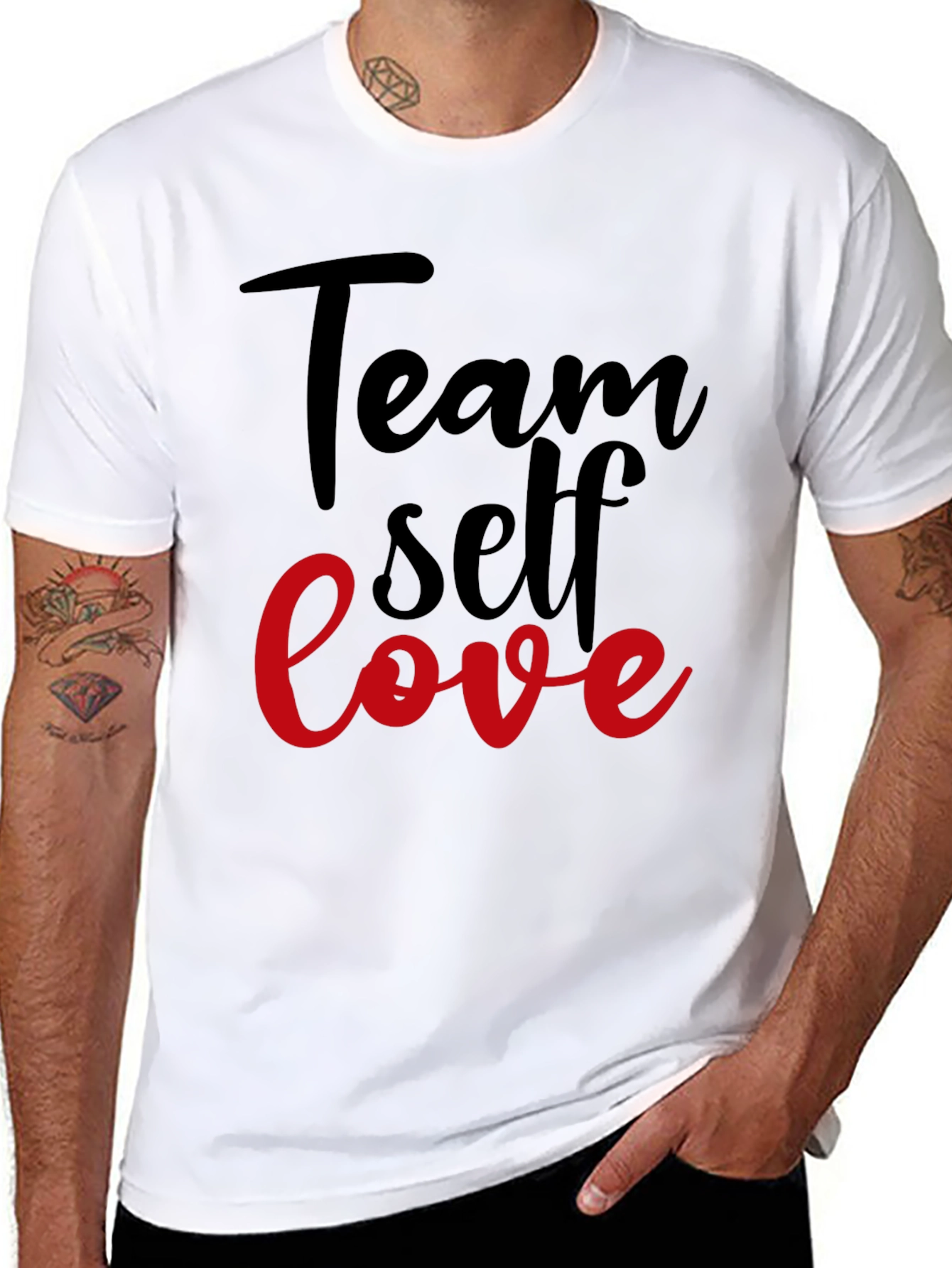 Team Self Love Graphic Tee - Black