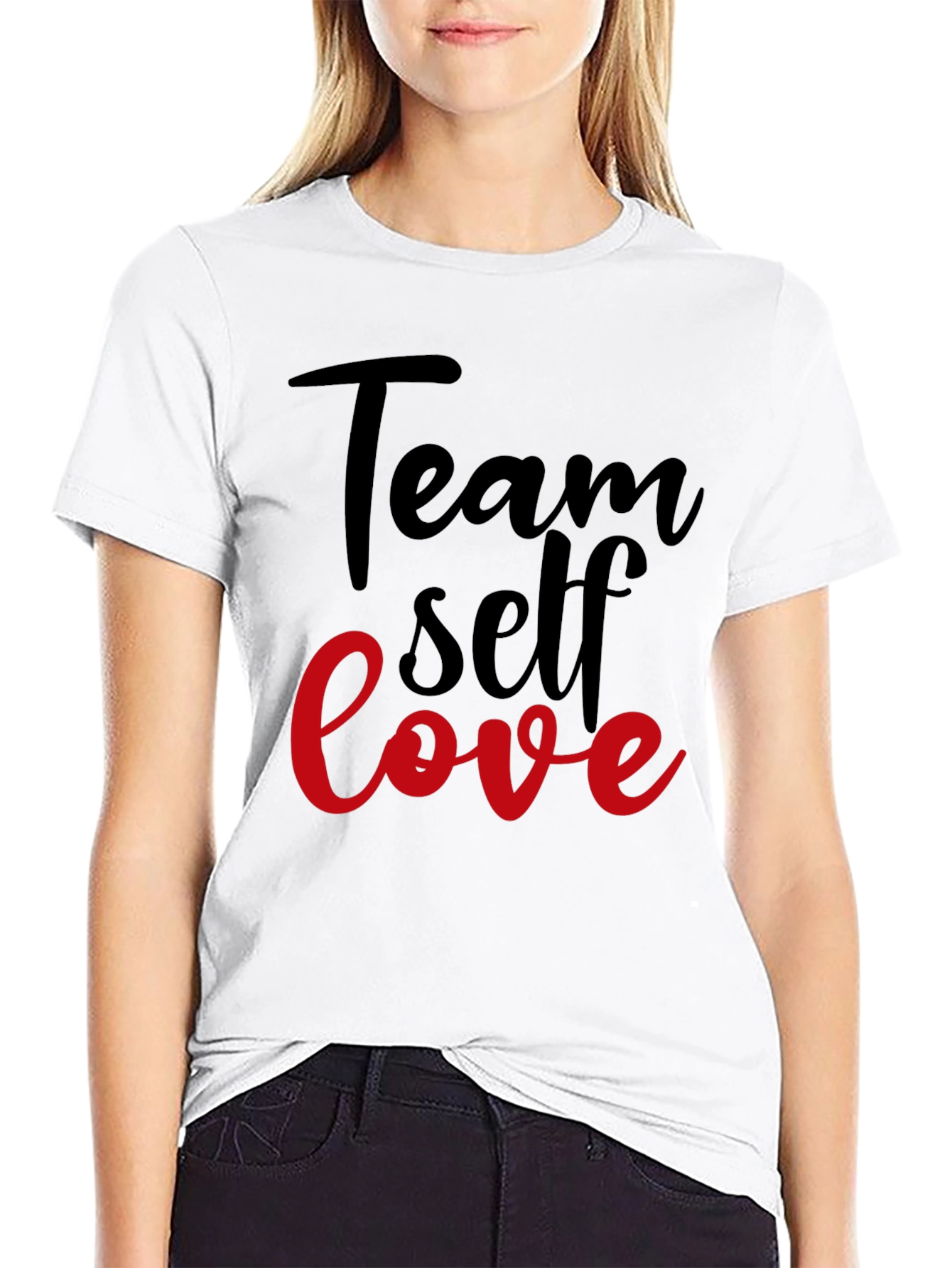 Team Self Love Graphic Tee - Black