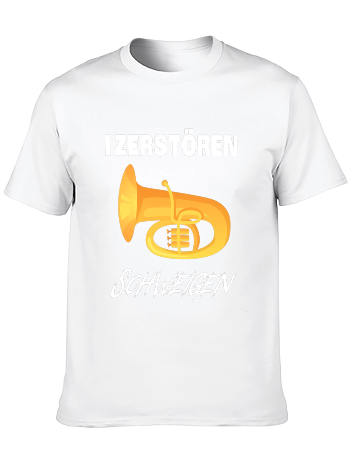 I Zerstoren Schweigen Tuba Player Graphic Tee