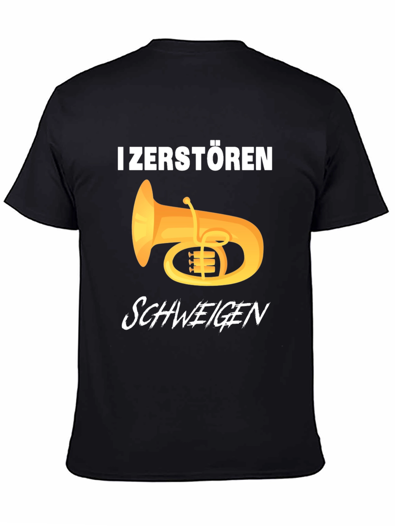 I Zerstoren Schweigen Tuba Player Graphic Tee