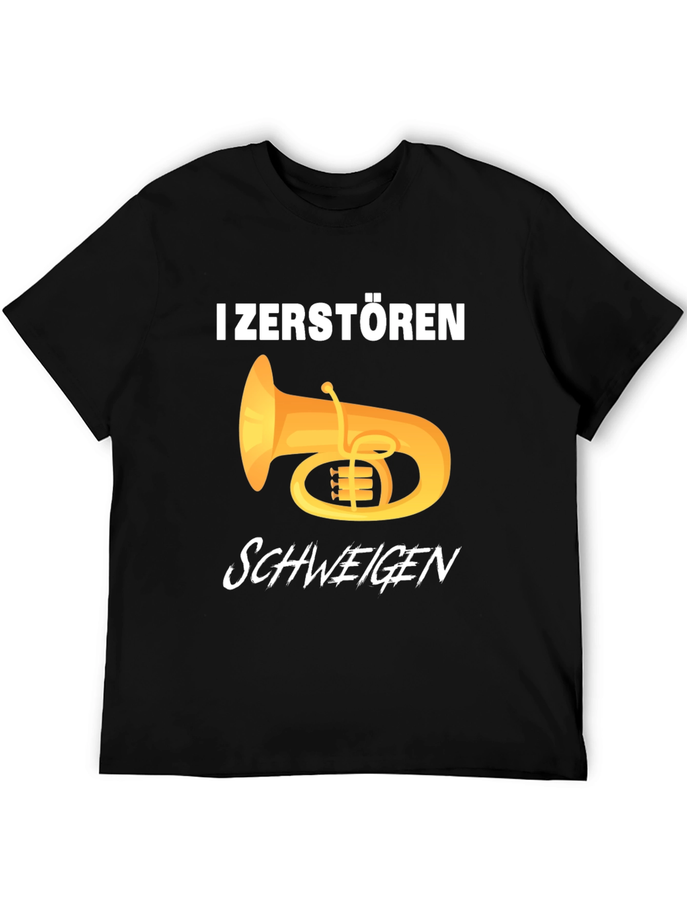 I Zerstoren Schweigen Tuba Player Graphic Tee