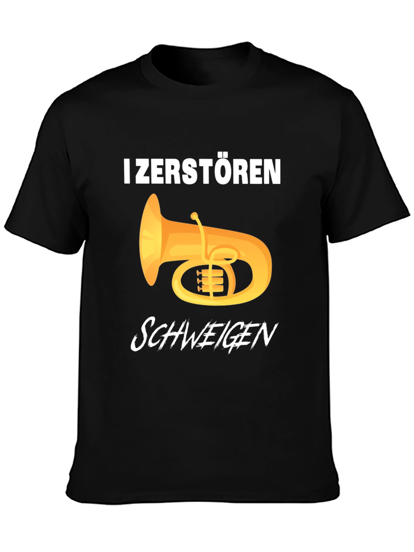 I Zerstoren Schweigen Tuba Player Graphic Tee
