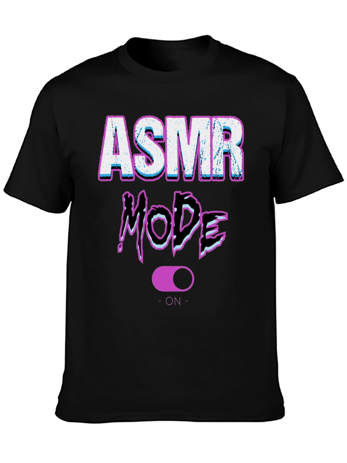 ASMR Mode On Black T-Shirt