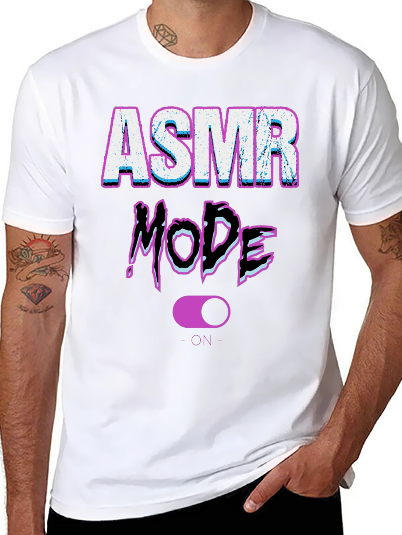 ASMR Mode On Black T-Shirt