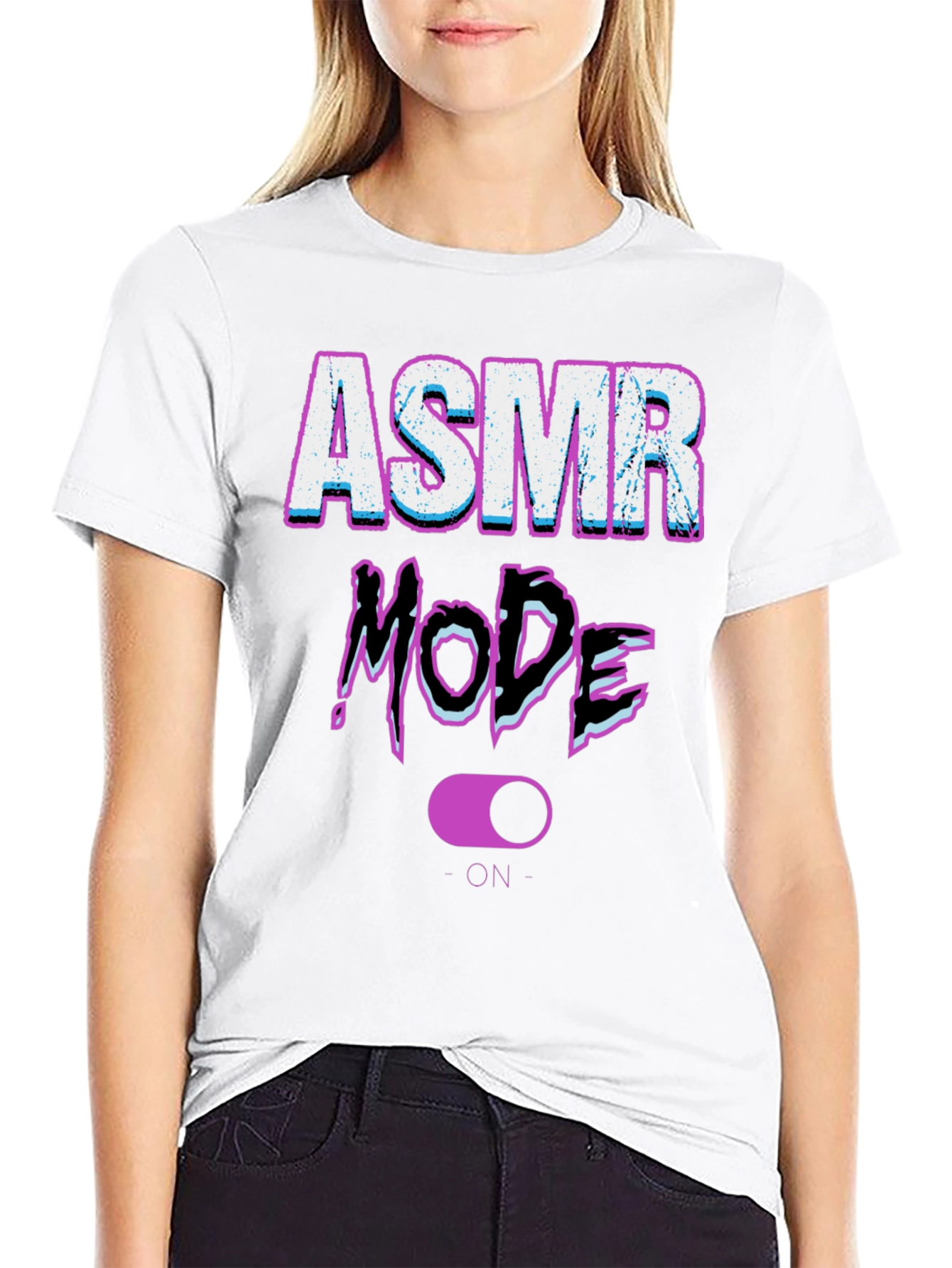 ASMR Mode On Black T-Shirt