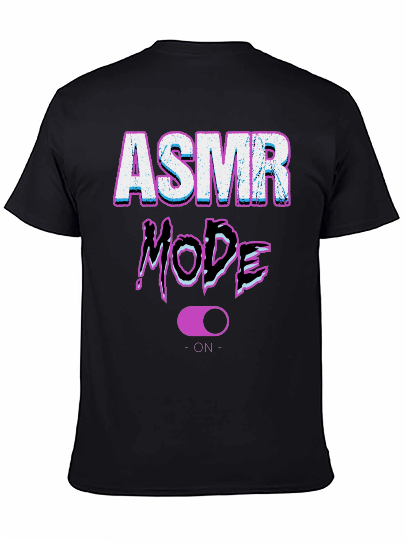 ASMR Mode On Black T-Shirt
