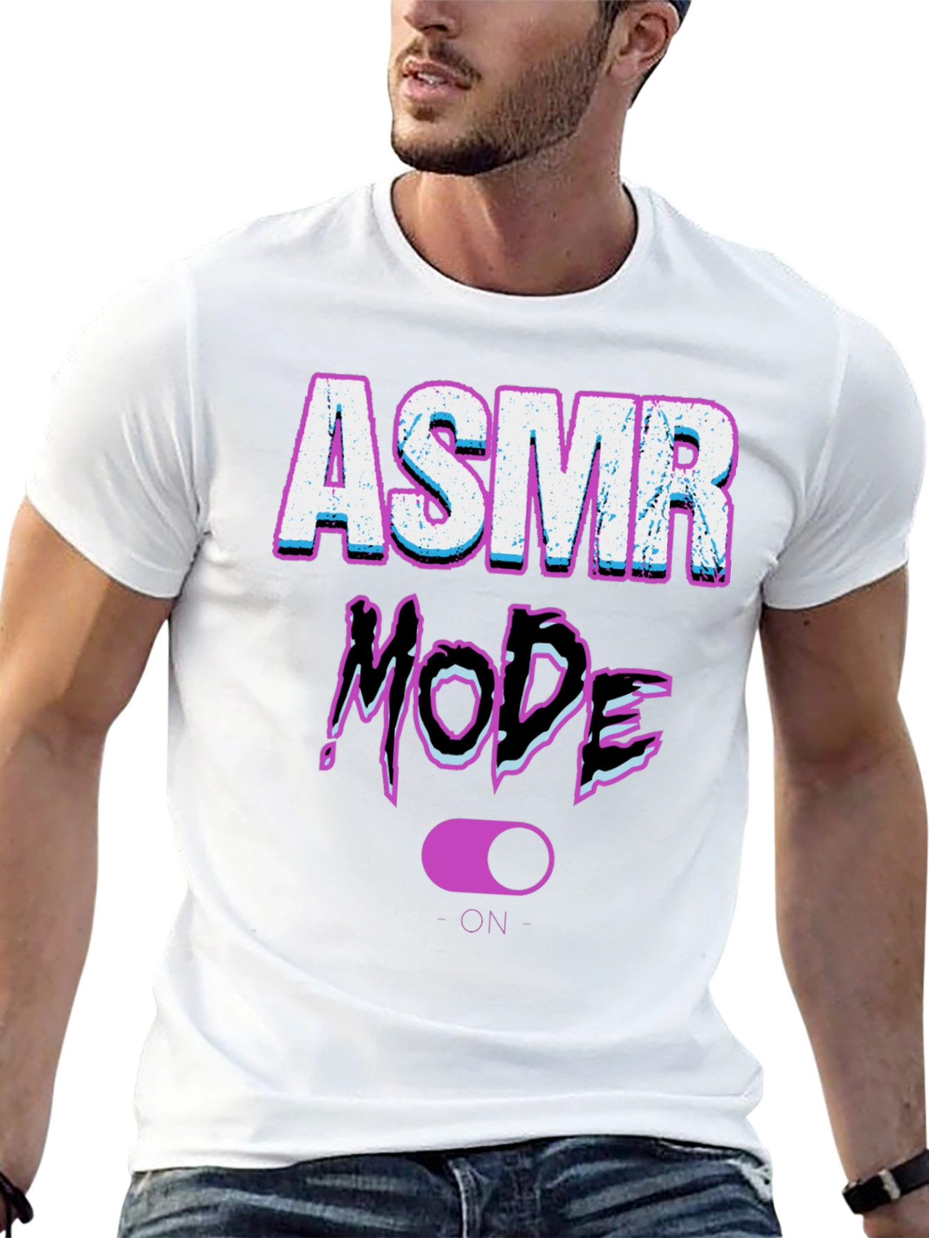 ASMR Mode On Black T-Shirt